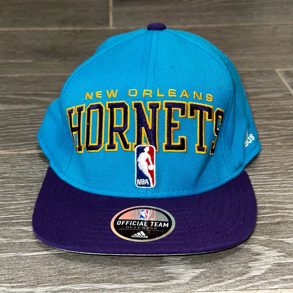 adidas New Orleans Hornets Teal and Purple Snapback Hat